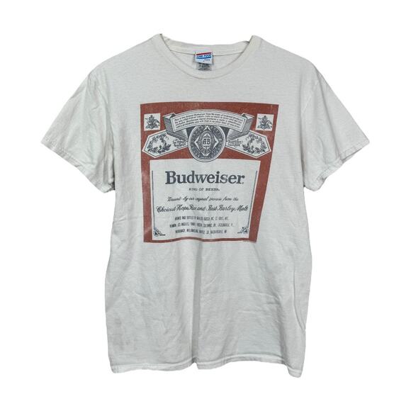 Junk Food Budweiser Graphic Tee Small Oversized Beer Casual Grunge Boho Western - Picture 3 of 8